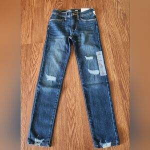 Kids Old Navy Blue Distressed Jeans with Slim Fit